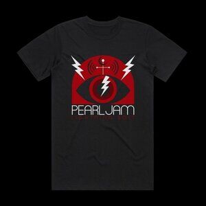 Pearl Jam Lightning Bolt Album Cover Tshirt Black